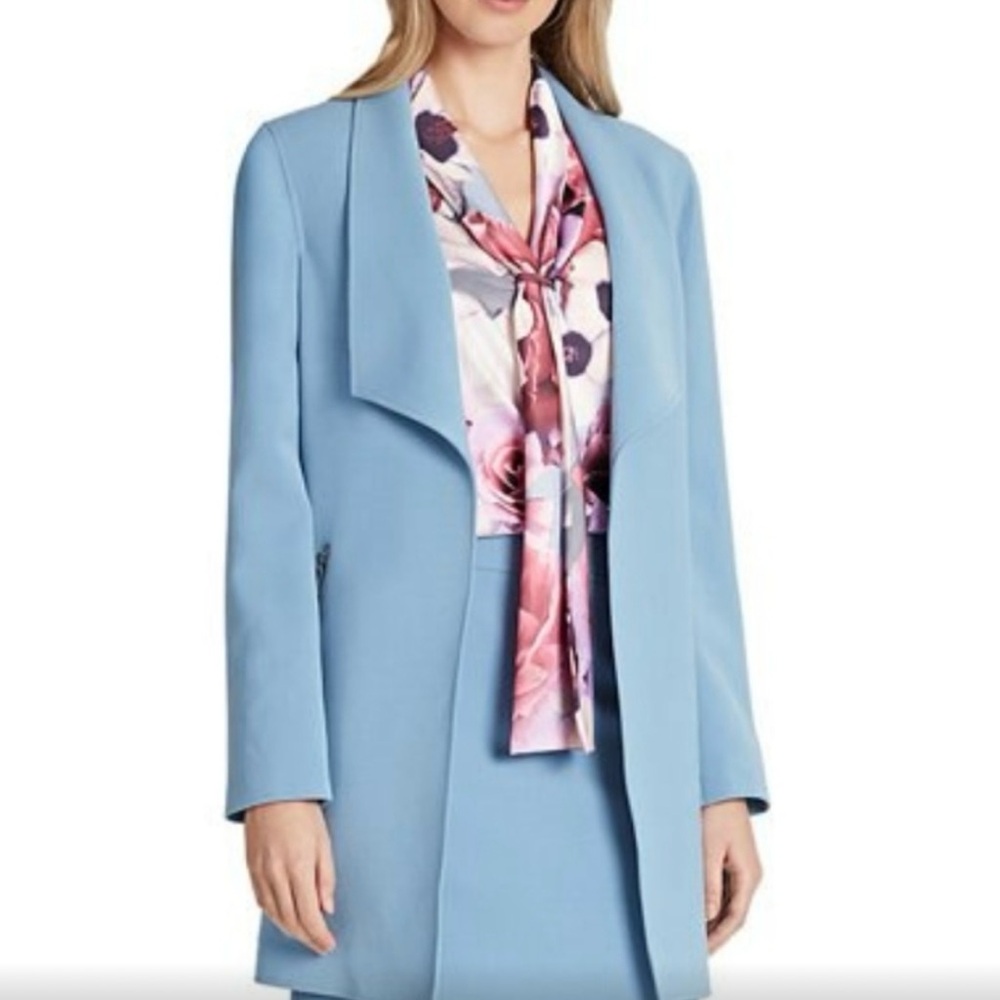 Elegant Blue Skirt Set